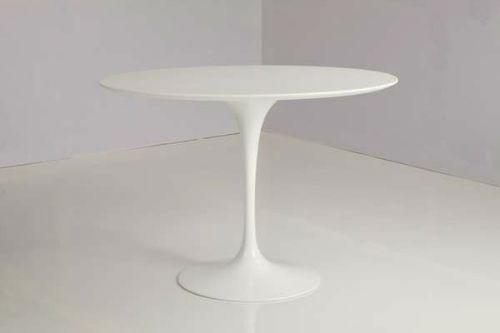 Small white shop tulip table