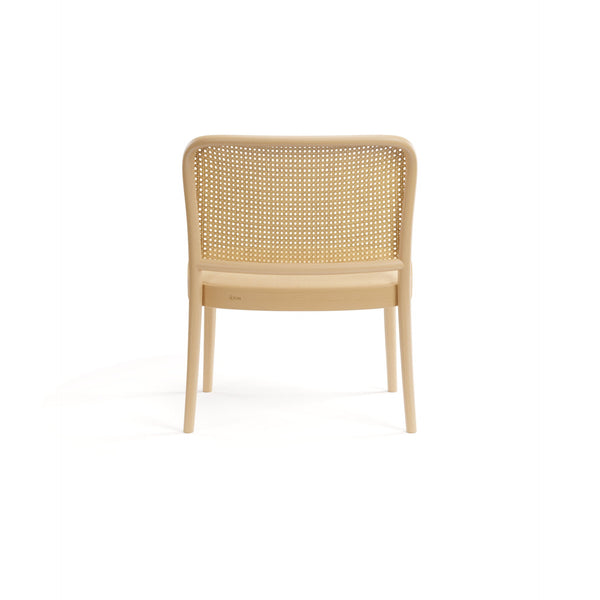 No. 811 Bentwood Lounge Chair By Ton-Upholstered Seat/Cane Back | B2H