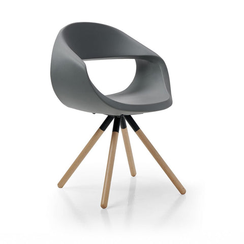 Baba 4 Leg Wooden Base Armchair by BBB - Bauhaus 2 Your House