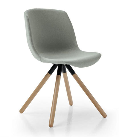 Cocoon Chair Upholstered with Wood Base - Bauhaus 2 Your House