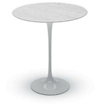 Eero Saarinen Tulip Table - Round Side 16 Inch - Polished Carrara Top - Bauhaus 2 Your House