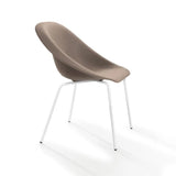 Hoop Side Chair / Metal Base / Upholstered Seat by Karim Rashid - Bauhaus 2 Your House