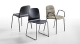 Liu S M LG_T Sled Base Stack Chair by Midj - Bauhaus 2 Your House