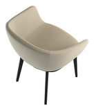 Lucrezia Armchair with 4 Leg Wood Base by BBB - Bauhaus 2 Your House