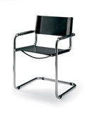 Mart Stam Cantilever Armchair - Black Leather - Bauhaus 2 Your House