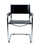 Mart Stam Cantilever Armchair - Black Leather - Bauhaus 2 Your House