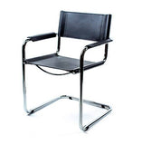 Mart Stam Cantilever Armchair - Black Leather - Bauhaus 2 Your House