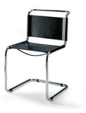 Mart Stam Cantilever Side Chair - Black Leather - Bauhaus 2 Your House