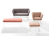 Merano Two Seat Bench by B-Line - Bauhaus 2 Your House