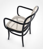 No 811 Bentwood Armchair by Ton - Black Stained Beech - Cane Seat/Cane Back - Bauhaus 2 Your House