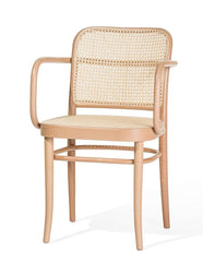 No 811 Bentwood Armchair by Ton - Natural Beech-Cane Seat/Cane Back - Bauhaus 2 Your House