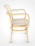 No 811 Bentwood Armchair by Ton - Natural Beech-Cane Seat/Cane Back - Bauhaus 2 Your House