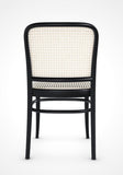 No. 811 Bentwood Chair by Ton-Black Stained Beech-Cane Seat/Cane Back - Bauhaus 2 Your House