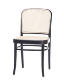 No. 811 Bentwood Chair by Ton-Black Stained Beech-Cane Seat/Cane Back - Bauhaus 2 Your House