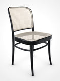 No. 811 Bentwood Chair by Ton-Black Stained Beech-Cane Seat/Cane Back - Bauhaus 2 Your House