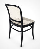 No. 811 Bentwood Chair by Ton-Black Stained Beech-Cane Seat/Cane Back - Bauhaus 2 Your House