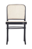 No. 811 Bentwood Chair by Ton - Black Stained Beech - Cane Seat/Cane Back - Bauhaus 2 Your House