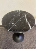 Saarinen Tulip Table - 16" Diameter Side - Black Marquina Marble - Clearance - Bauhaus 2 Your House