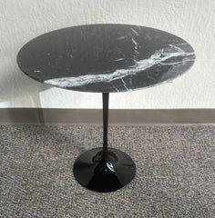 Saarinen Tulip Table - 20" Diameter Side - Black Marquina Marble - Clearance - Bauhaus 2 Your House